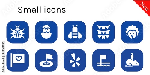 Modern Simple Set of small Vector filled Icons