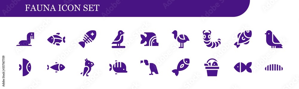 fauna icon set fauna icon set