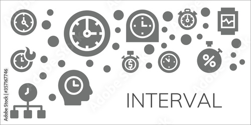 interval icon set
