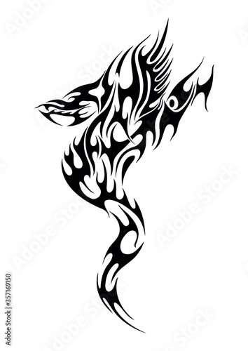 abstract tattoo jin spirit ghost symbol sticker photo