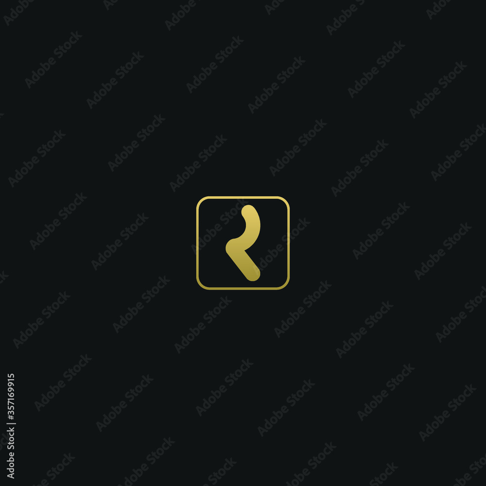 Creative modern elegant trendy unique artistic R RR initial based letter icon logo.

