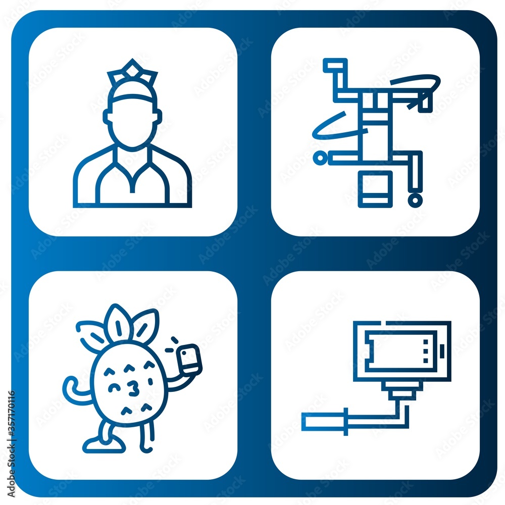 Set of pose icons Set of pose icons