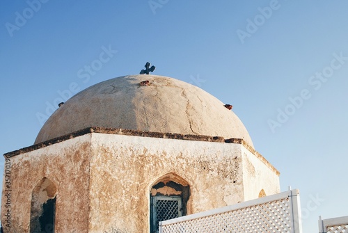 Dome of a church in Santorini