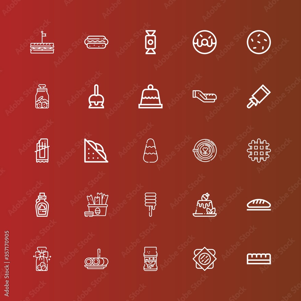 Editable 25 donut icons for web and mobile Editable 25 donut icons for web and mobile