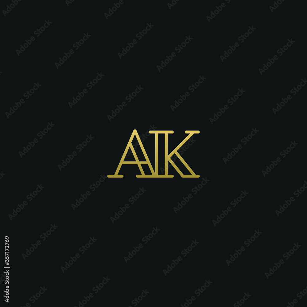 Creative modern elegant trendy unique artistic AK KA K A initial based letter icon logo.
Creative modern elegant trendy unique artistic AK KA K A initial based letter icon logo.