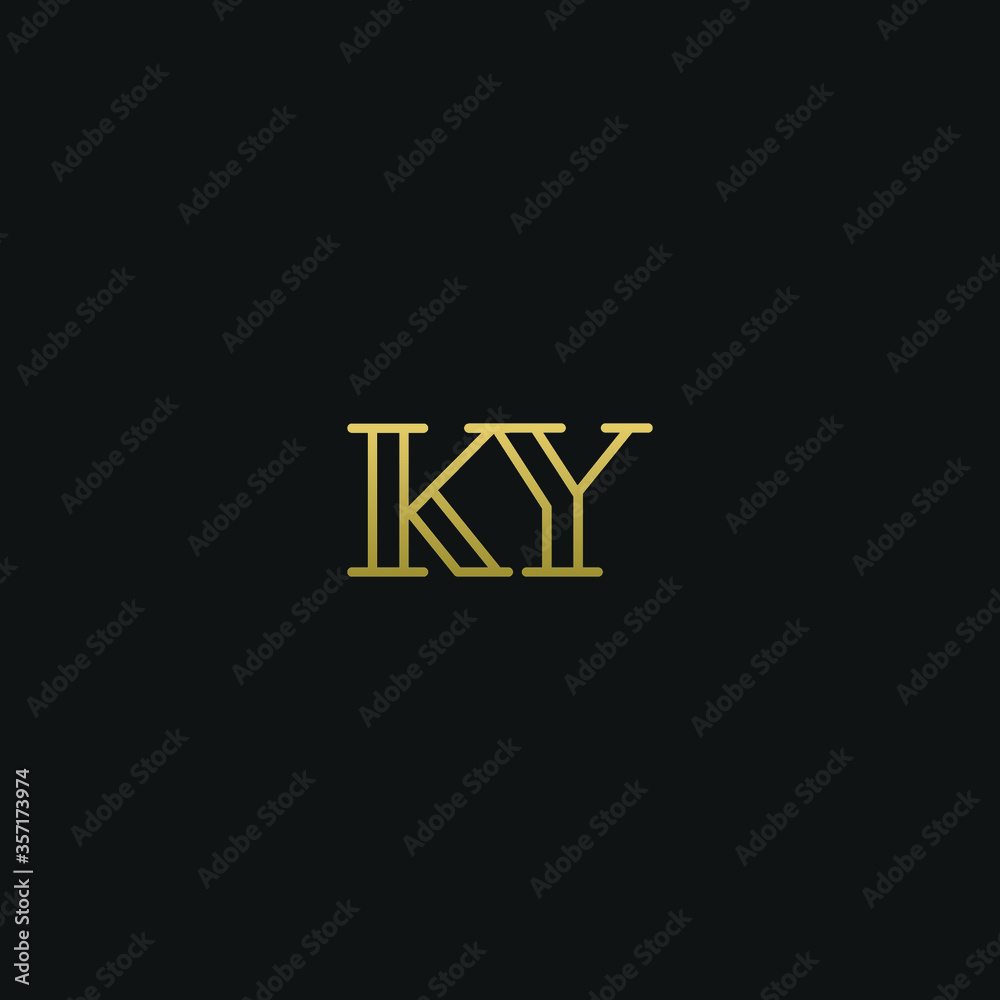 Creative modern elegant trendy unique artistic KY YK K Y initial based letter icon logo.
Creative modern elegant trendy unique artistic KY YK K Y initial based letter icon logo.