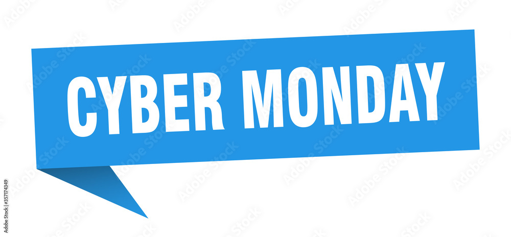 cyber monday banner. cyber monday speech bubble. cyber monday sign