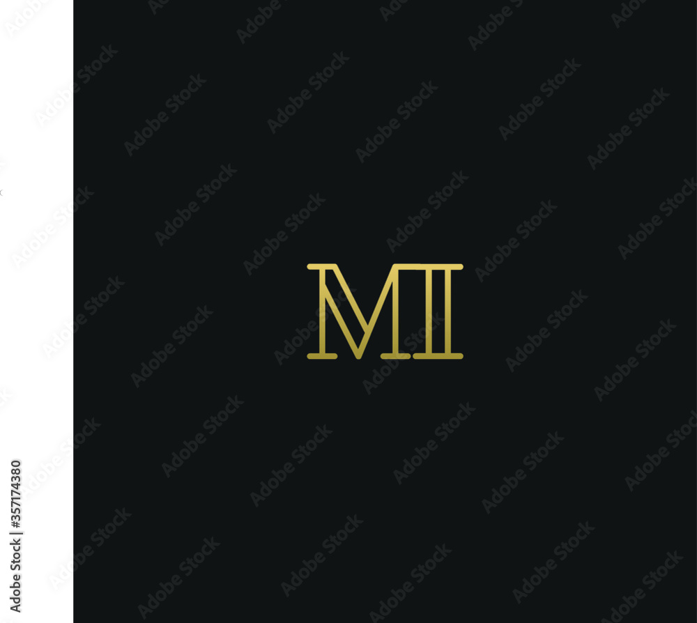 Creative modern elegant trendy unique artistic MI IM M I initial based letter icon logo. Creative modern elegant trendy unique artistic MI IM M I initial based letter icon logo.