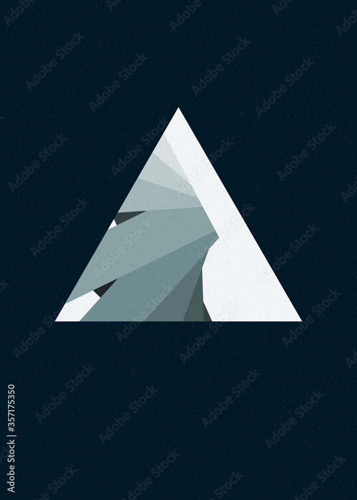 Fototapeta premium Crossing lines generativeart style colorful logo illustration