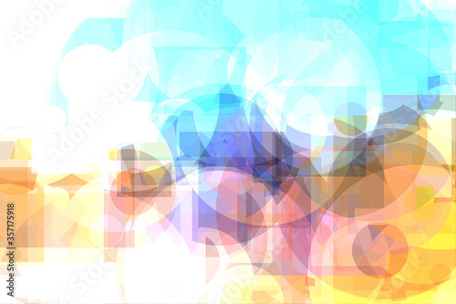 very bright Colorful abstract background in primary colours