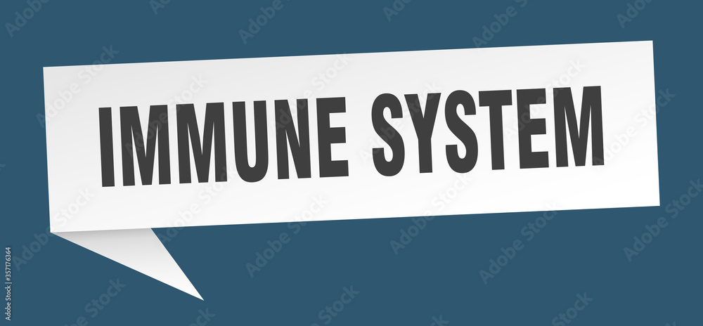 immune system banner. immune system speech bubble. immune system sign
