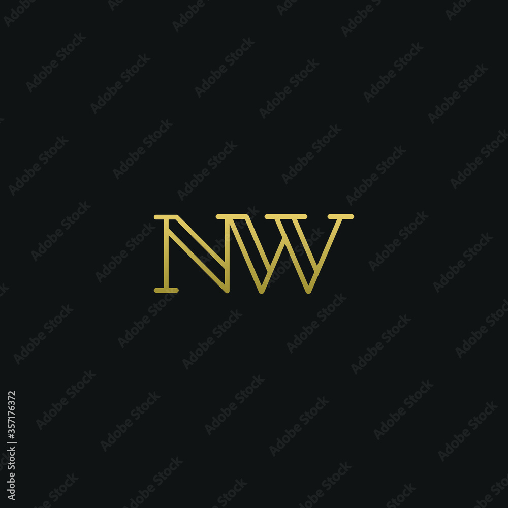 Creative modern elegant trendy unique artistic NW WN N W initial based letter icon logo. Creative modern elegant trendy unique artistic NW WN N W initial based letter icon logo.