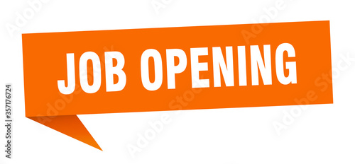 job opening banner. job opening speech bubble. job opening sign
