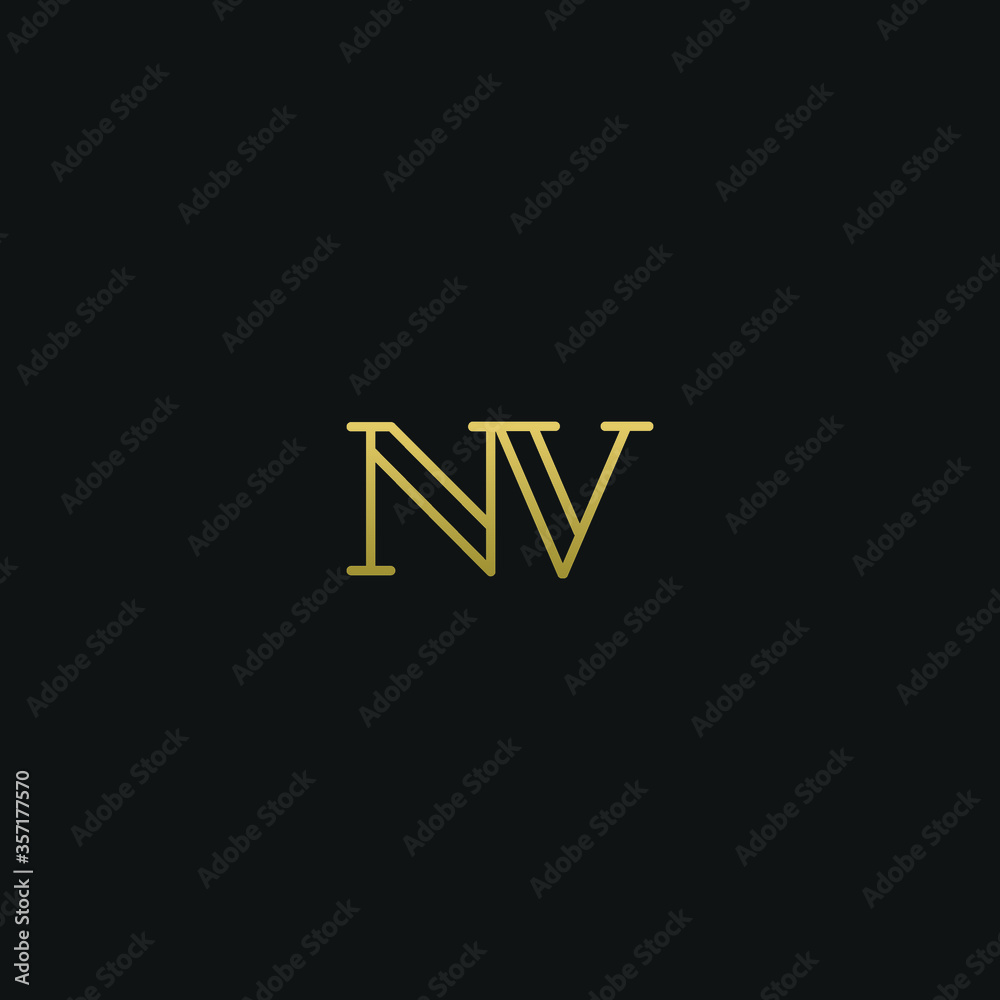 Creative modern elegant trendy unique artistic NV VN V N initial based letter icon logo. Creative modern elegant trendy unique artistic NV VN V N initial based letter icon logo.