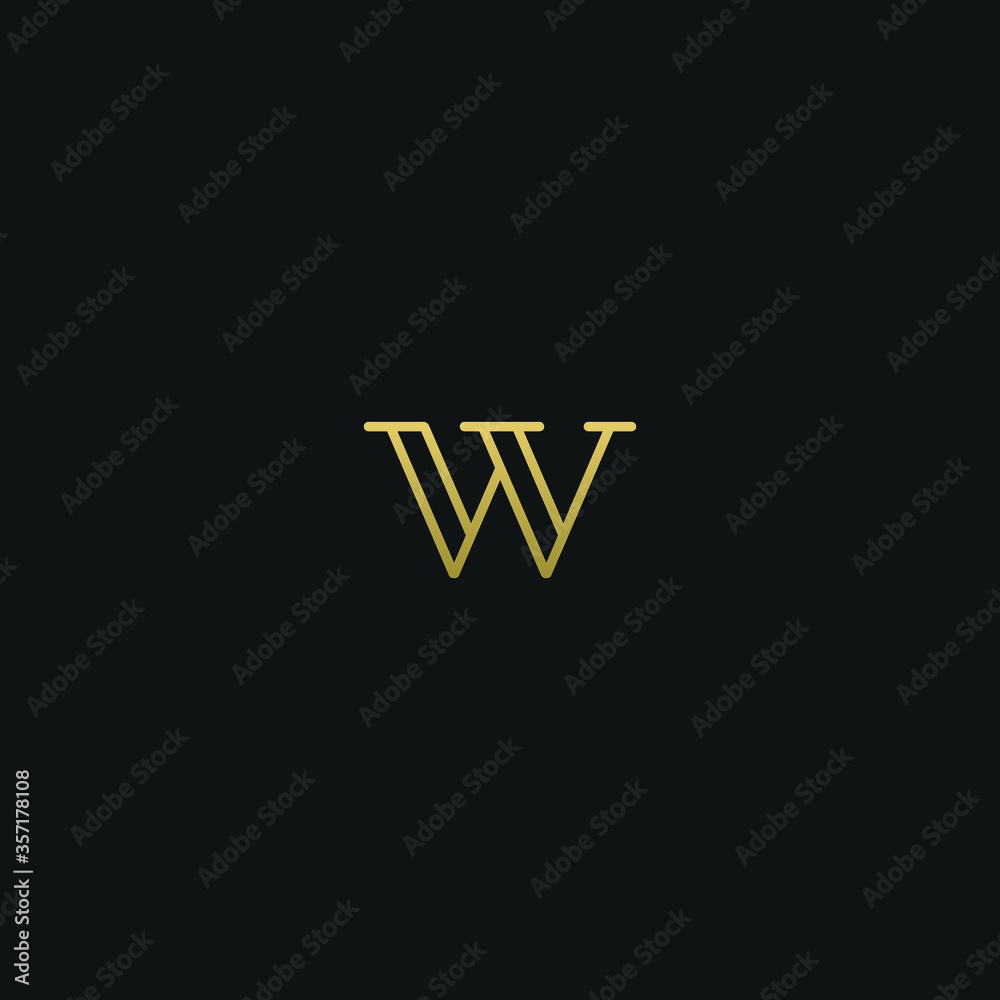 Creative modern elegant trendy unique artistic W WW initial based letter icon logo. Creative modern elegant trendy unique artistic W WW initial based letter icon logo.