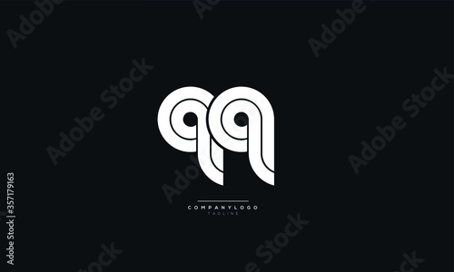qq Letter Logo Alphabet Design Icon Vector Symbol