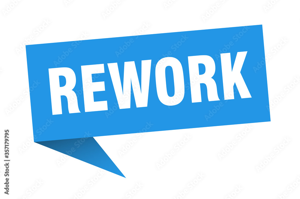 rework banner. rework speech bubble. rework sign rework banner. rework speech bubble. rework sign