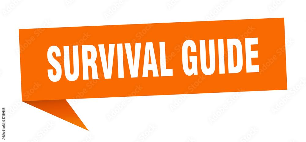 survival guide banner. survival guide speech bubble. survival guide sign survival guide banner. survival guide speech bubble. survival guide sign
