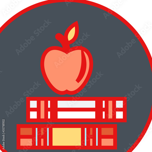 red apple in a box