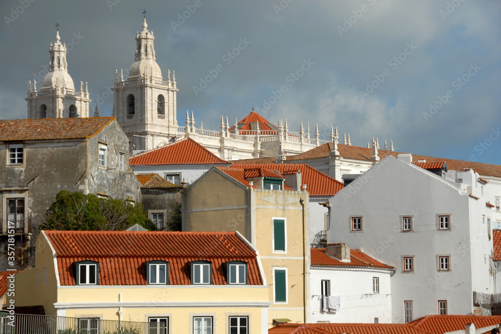 Lisbon is the capital of Portugal overlooking the Atlantic Ocean. It is a beautiful city full of charm. The Estrela Basilica is a great example of Portuguese Baroque art.