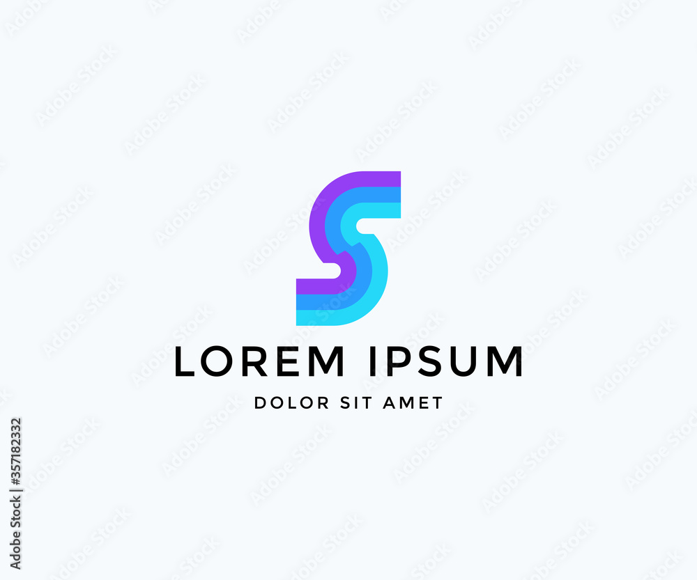 Abstract letter S logo design vector template Abstract letter S logo design vector template