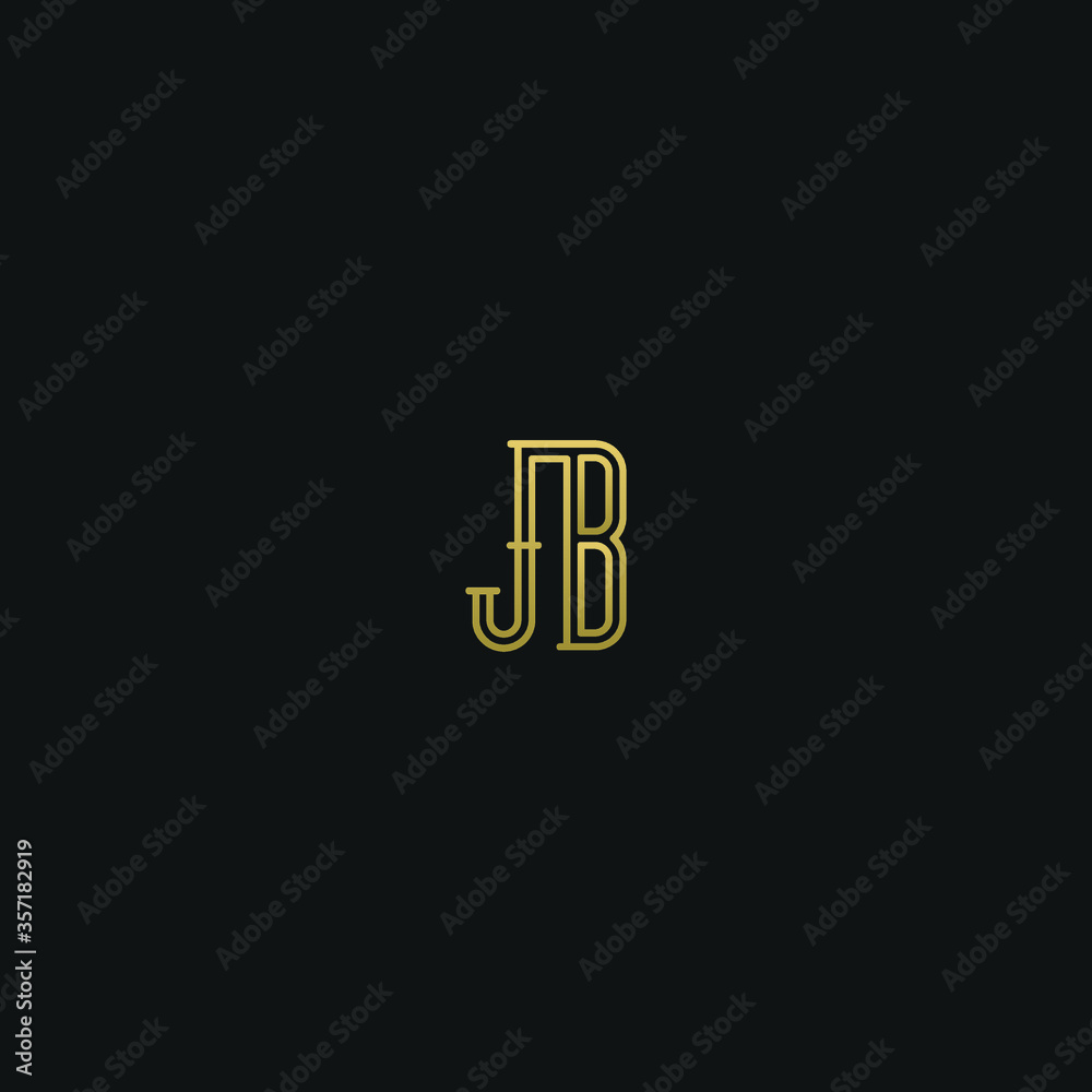 Creative modern elegant trendy unique artistic JB BJ J B initial based letter icon logo. Creative modern elegant trendy unique artistic JB BJ J B initial based letter icon logo.