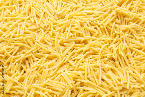 Corn short pasta background. Focus all over the frame.