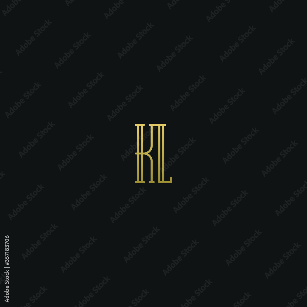 Creative modern elegant trendy unique artistic KL LK L K initial based letter icon logo. Creative modern elegant trendy unique artistic KL LK L K initial based letter icon logo.