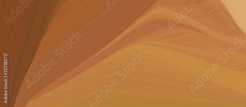 abstract curved speed lines background or backdrop with bronze, saddle brown and dark salmon colors. can be used as header background