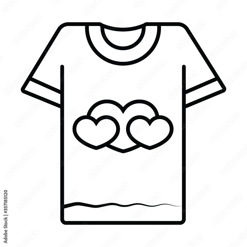 T-shirt icon vector illustration photo