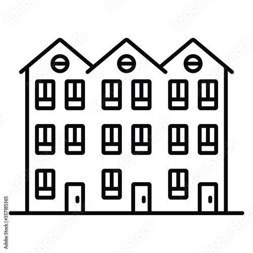 townhouse icon in different style vector illustration.