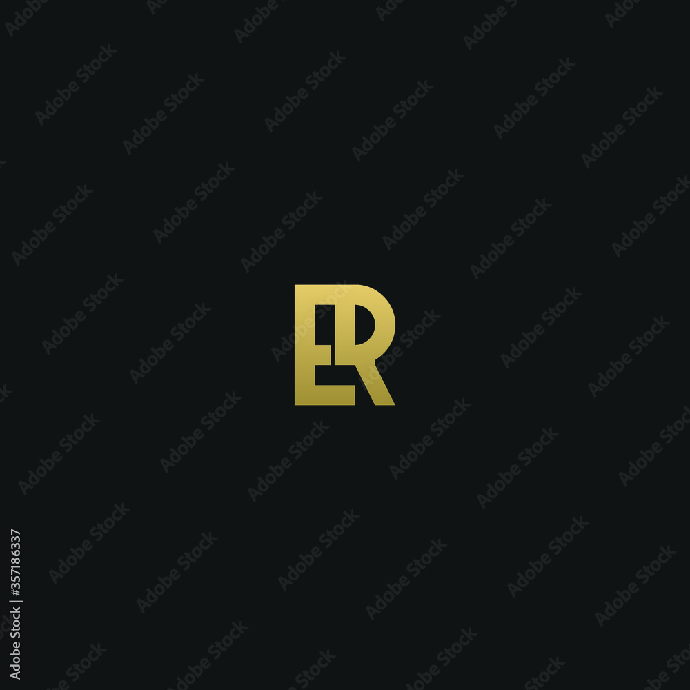 Creative modern elegant trendy unique artistic ER RE R E initial based letter icon logo. Creative modern elegant trendy unique artistic ER RE R E initial based letter icon logo.