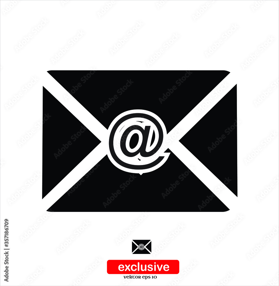 Mail icon.Flat design style vector illustration for graphic and web design. Mail icon.Flat design style vector illustration for graphic and web design.