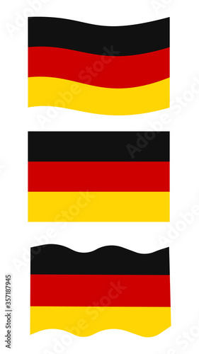 Set Germany Flags Vector illustration. Set Germany Flags