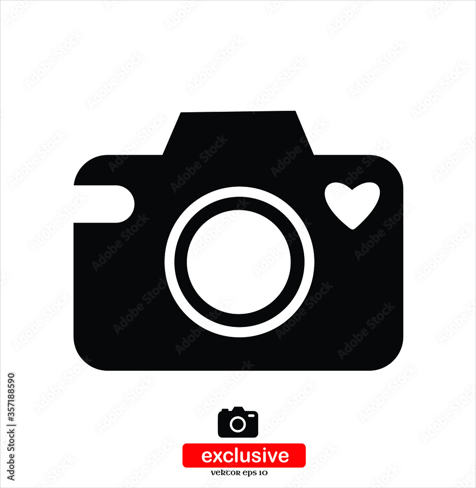 camera icon.Flat design style vector illustration for graphic and web design. camera icon.Flat design style vector illustration for graphic and web design.