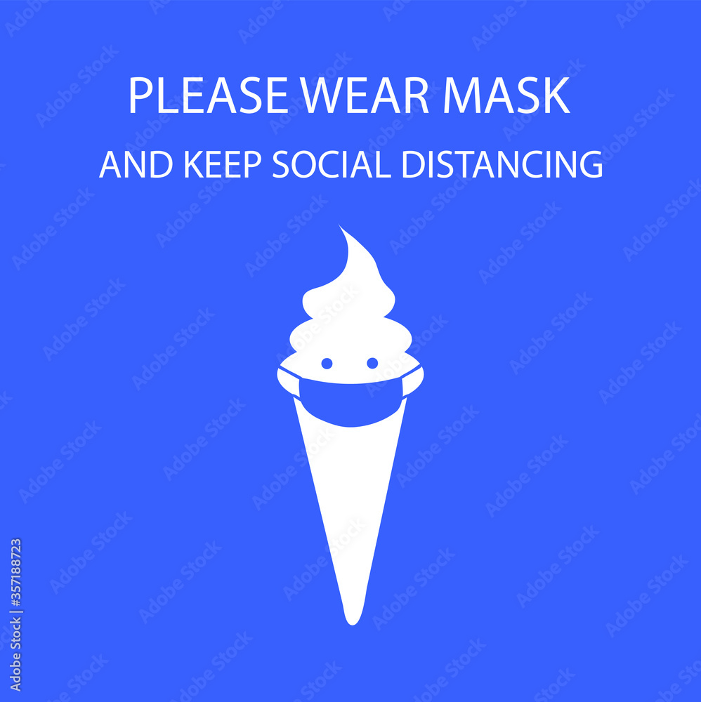 No Mask No Entry Policy Sign. Masked Ice cream Shop Entrance Illustration. Safety measures. (Covid-19 or Coronavirus)
No Mask No Entry Policy Sign. Masked Ice cream Shop Entrance Illustration. Safety measures. (Covid-19 or Coronavirus)