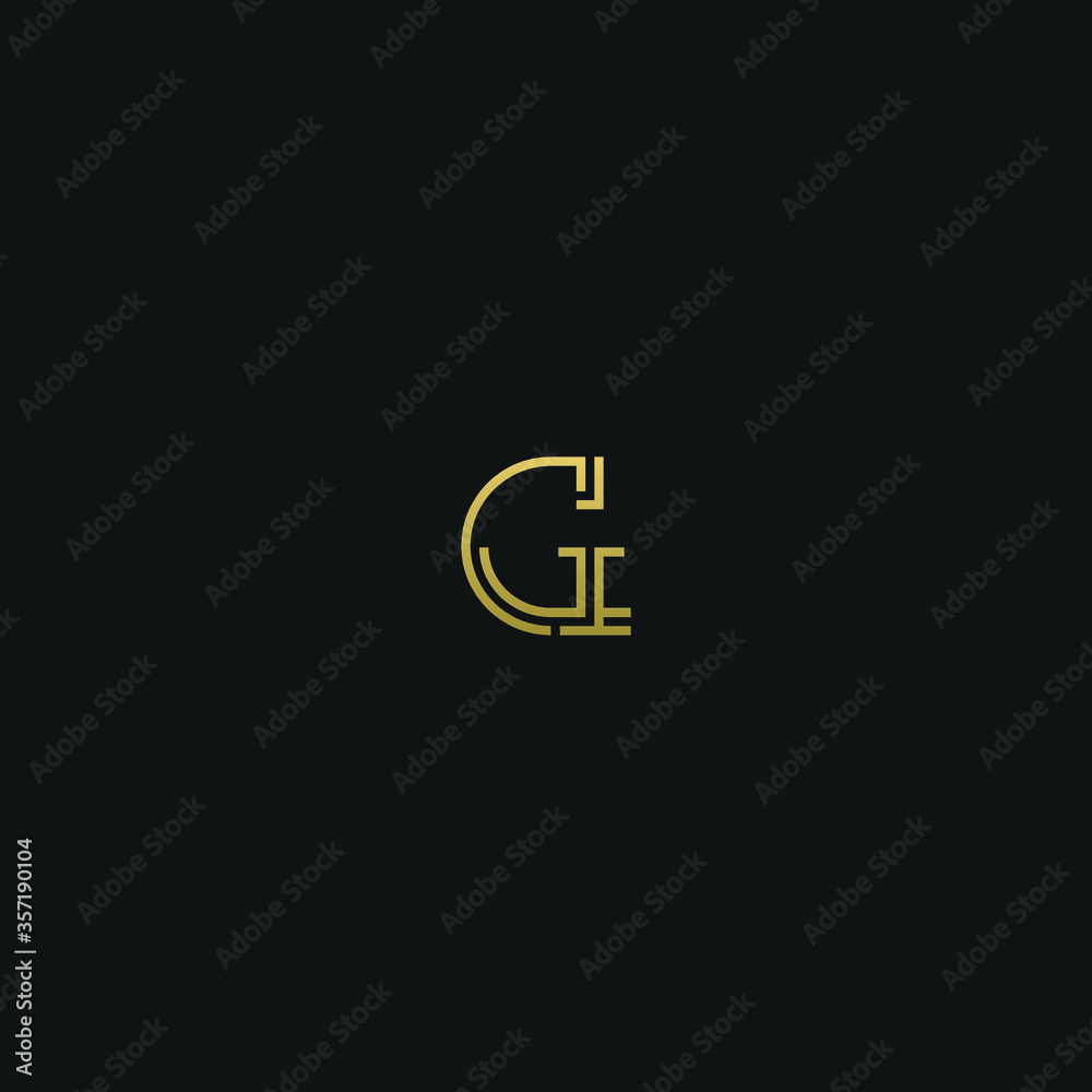 Creative modern elegant trendy unique artistic black and white color G initial based letter icon logo. Creative modern elegant trendy unique artistic black and white color G initial based letter icon logo.