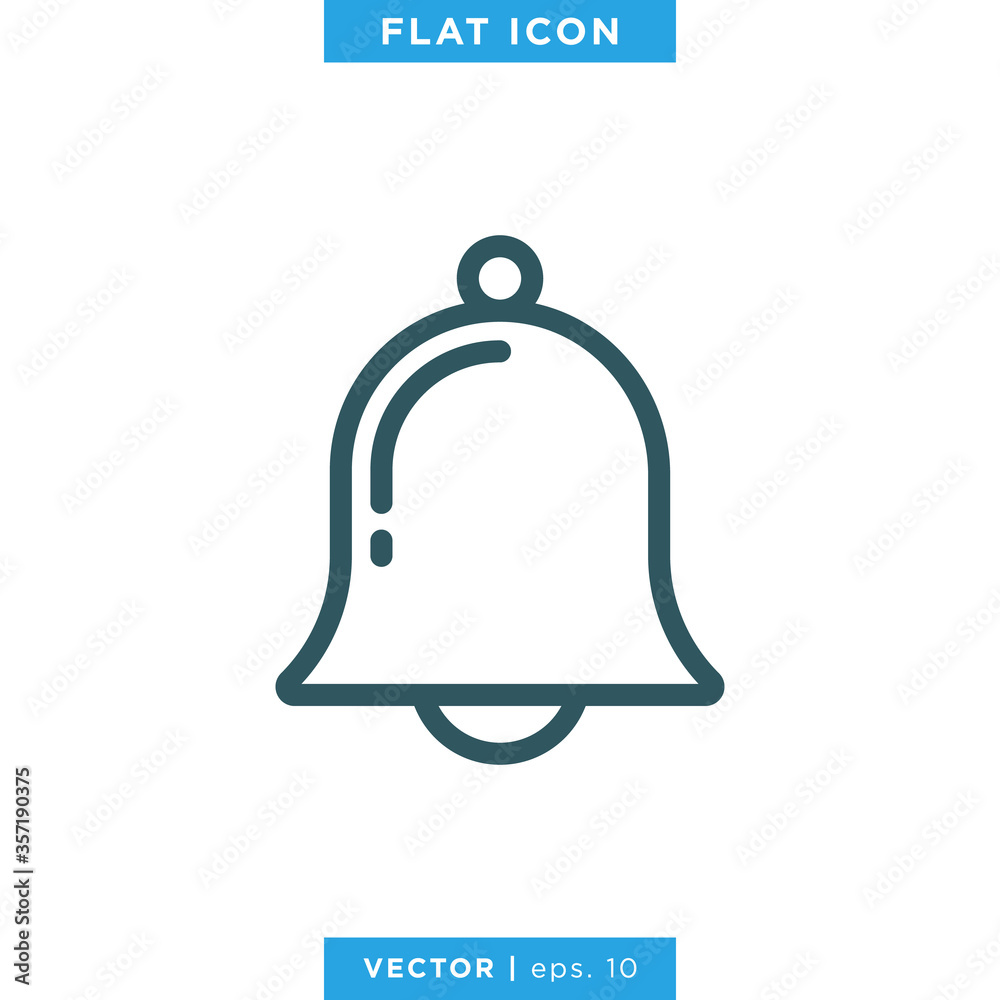 Bell icon design template. Notification symbol vector. Bell icon design template. Notification symbol vector.