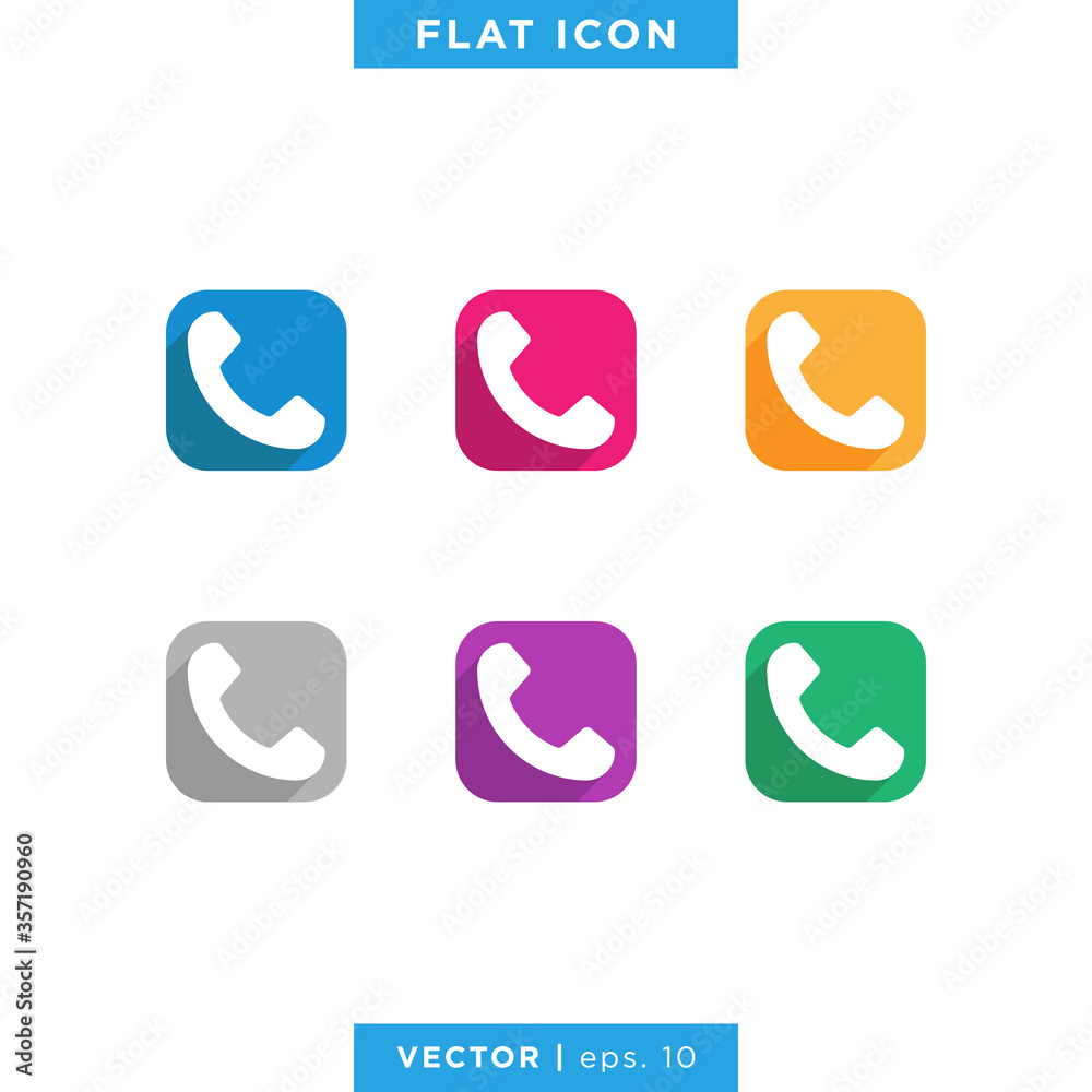 Phone icon vector design template Phone icon vector design template
