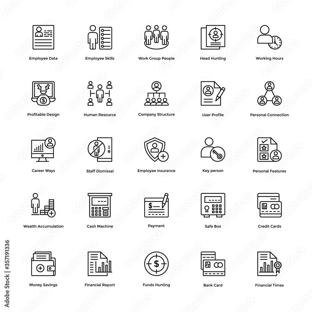 Business and Finance Vector Icons 3