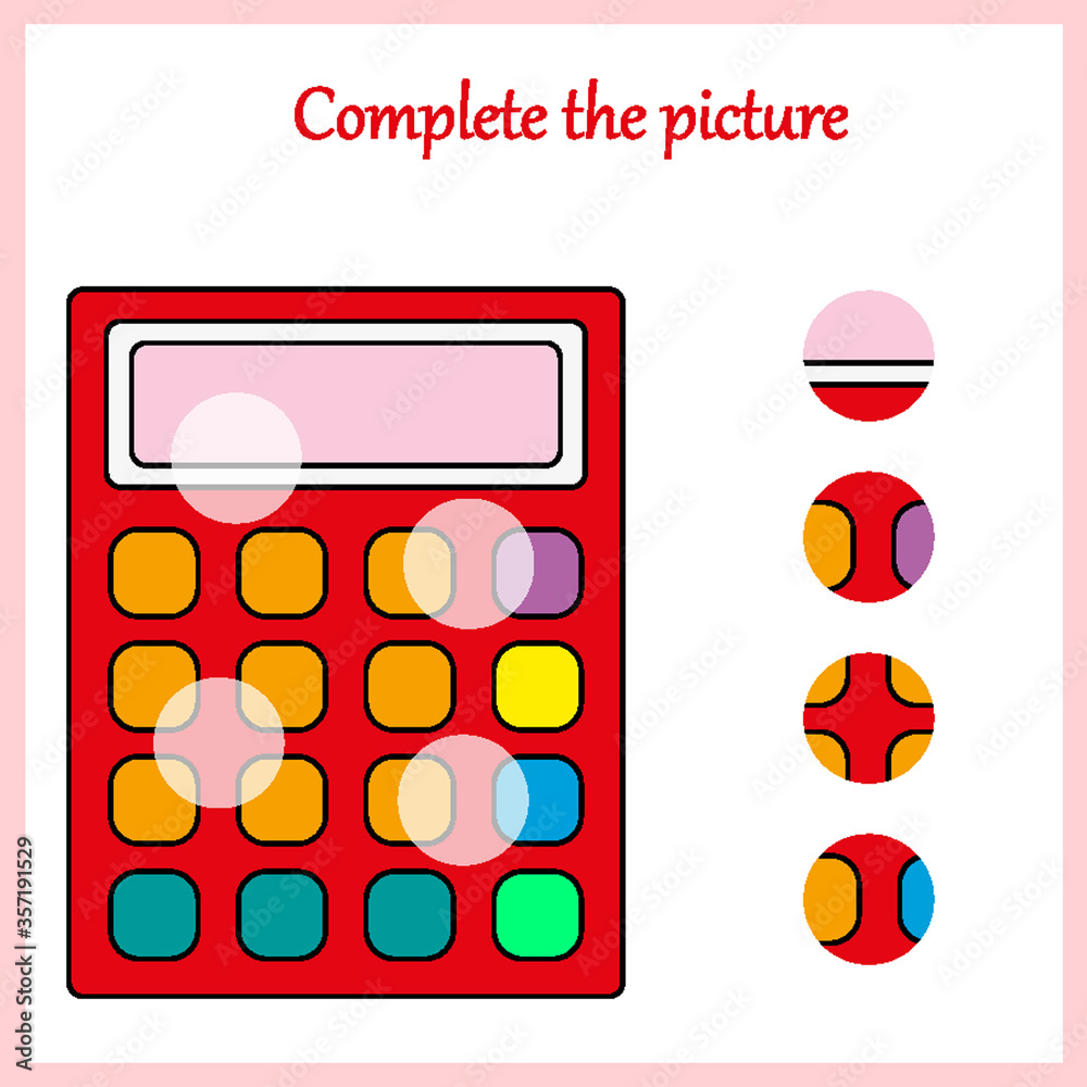 Complete the picture, puzzle task, game for preschool kids. pencil Complete the picture, puzzle task, game for preschool kids. pencil