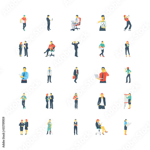 Human Color Vector Icons 8