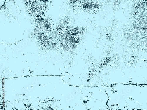 A pale and dark blue vector texture of distressed, urban, grungy concrete with aged and weathered damage. Ideal for use as a background texture.