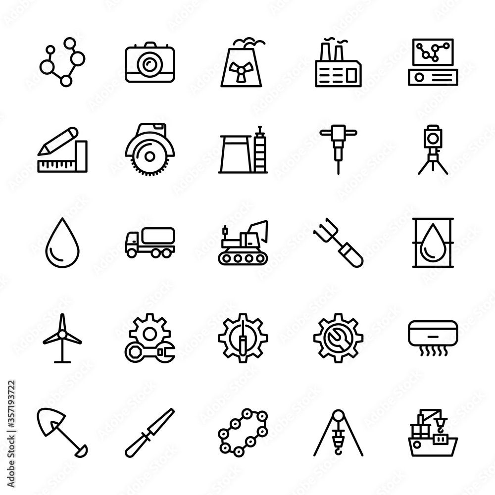 Industrial Line Vector Icons 4
Industrial Line Vector Icons 4