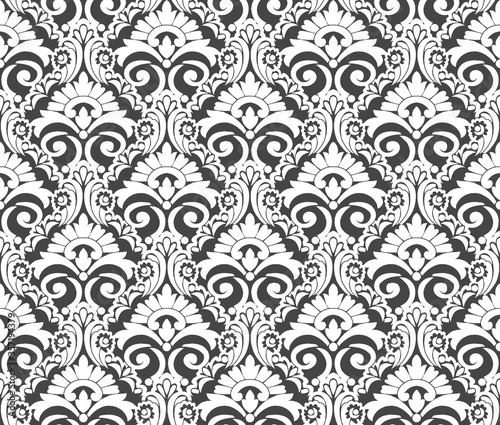 Renaissance Period Inspired Square Ornament Background Pattern. one color background.