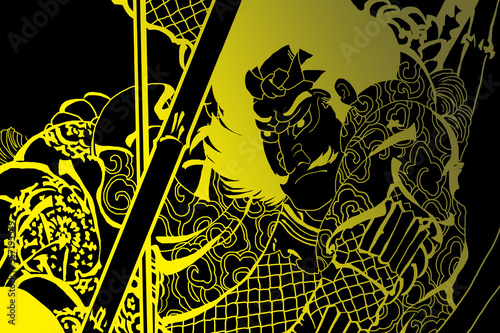 北斎の加藤清正・模写・蒔絵