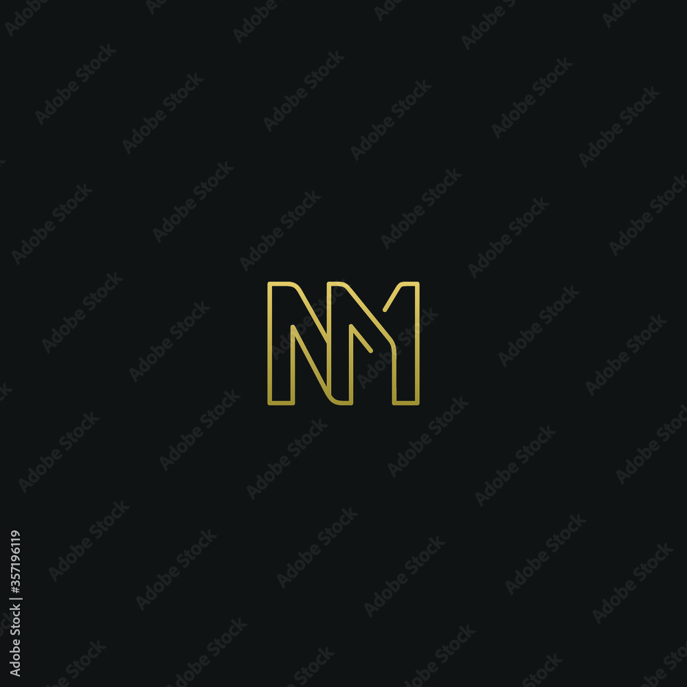 Creative modern elegant trendy unique artistic NM MN M N initial based letter icon logo. Creative modern elegant trendy unique artistic NM MN M N initial based letter icon logo.