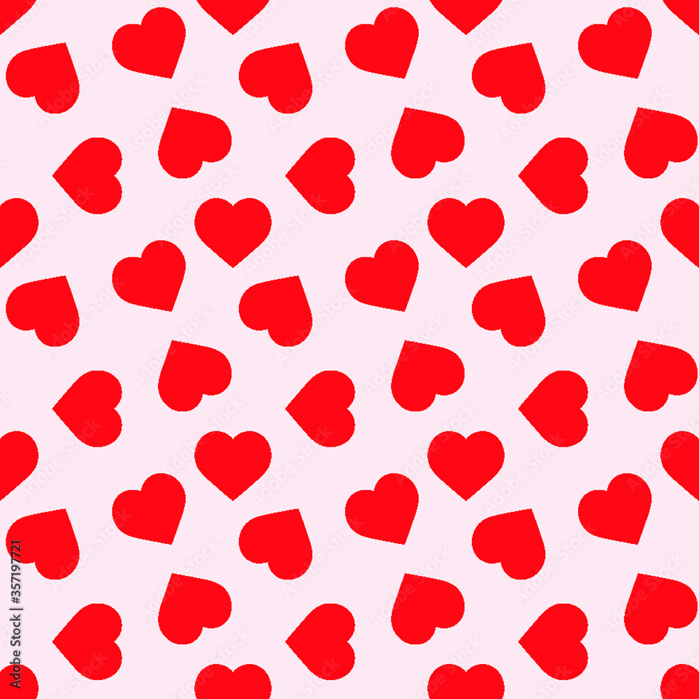 Seamless pattern with hearts. vector wallpaper, background textures. Valentines Day 