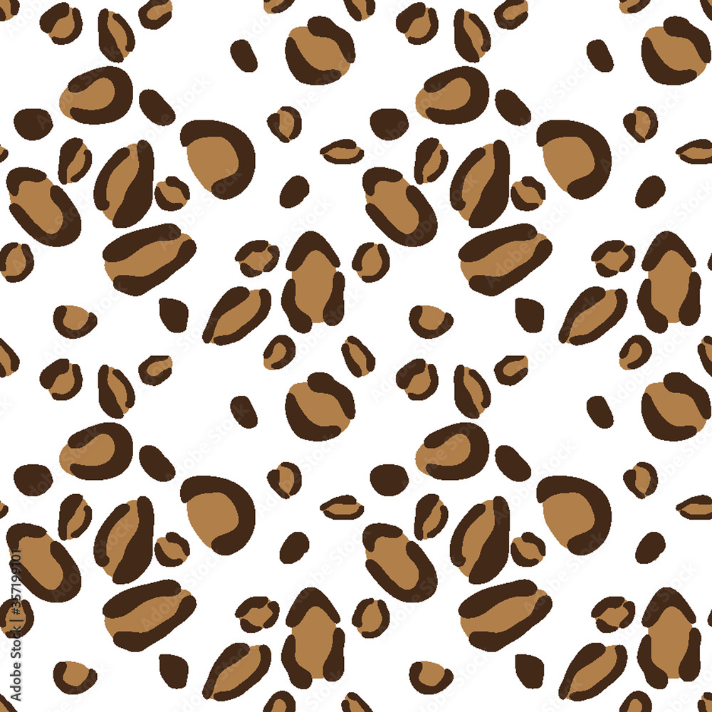 Seamless leopard pattern. Vector. Seamless leopard pattern. Vector.
