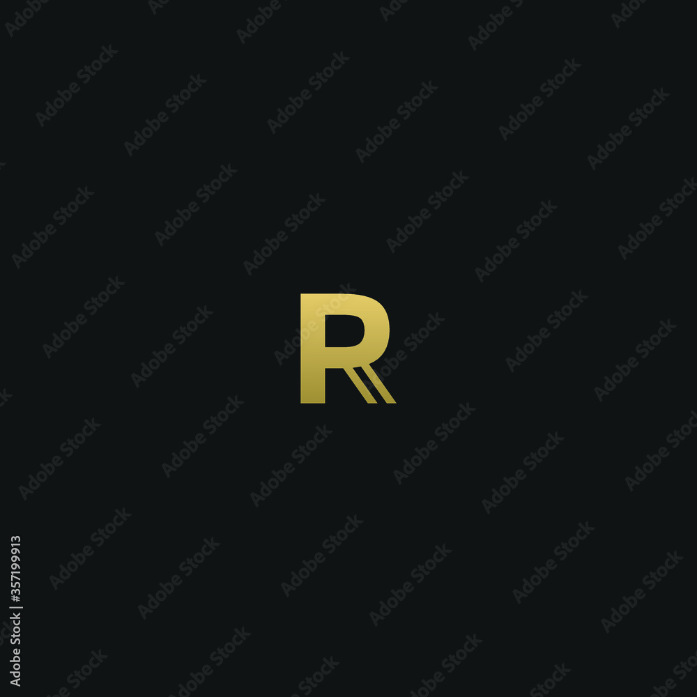 Creative modern elegant trendy unique artistic R initial based letter icon logo. Creative modern elegant trendy unique artistic R initial based letter icon logo.